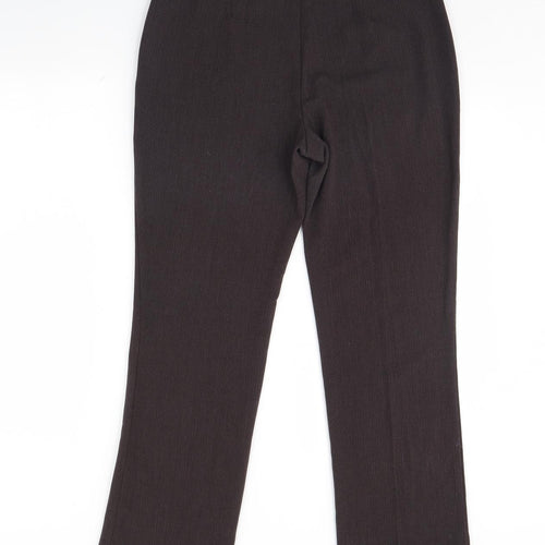 m&s Womens Brown   Trousers  Size 12 L30 in