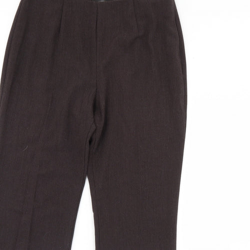 m&s Womens Brown   Trousers  Size 12 L30 in