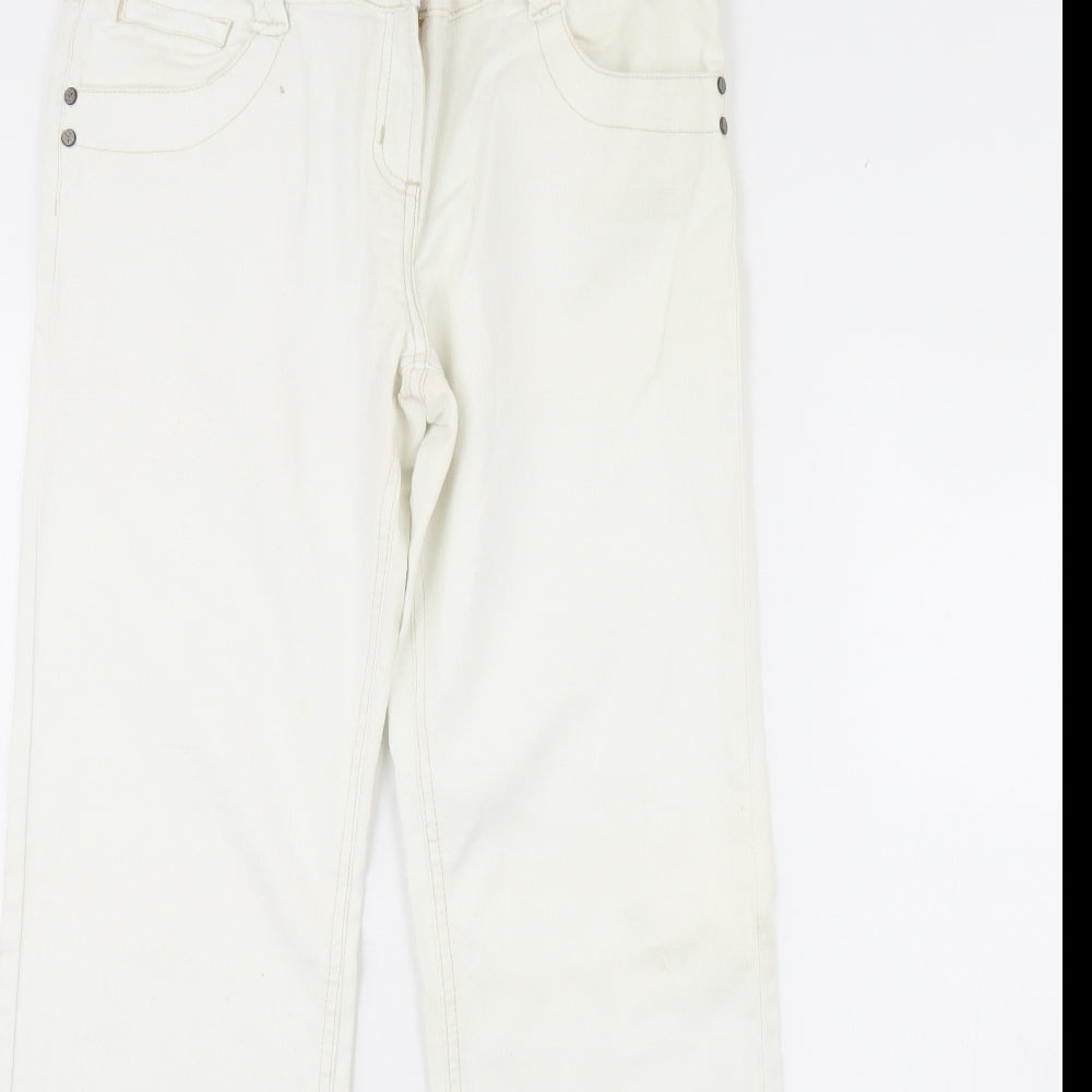 Falmer Womens White  Denim Bootcut Jeans Size 12 L32 in