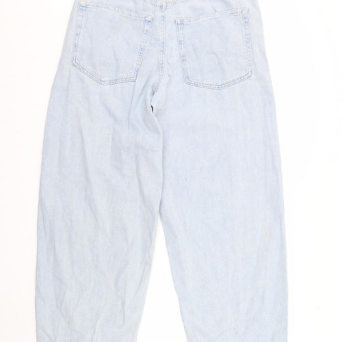 Topshop Womens Blue  Denim Straight Jeans Size 28 L32 in