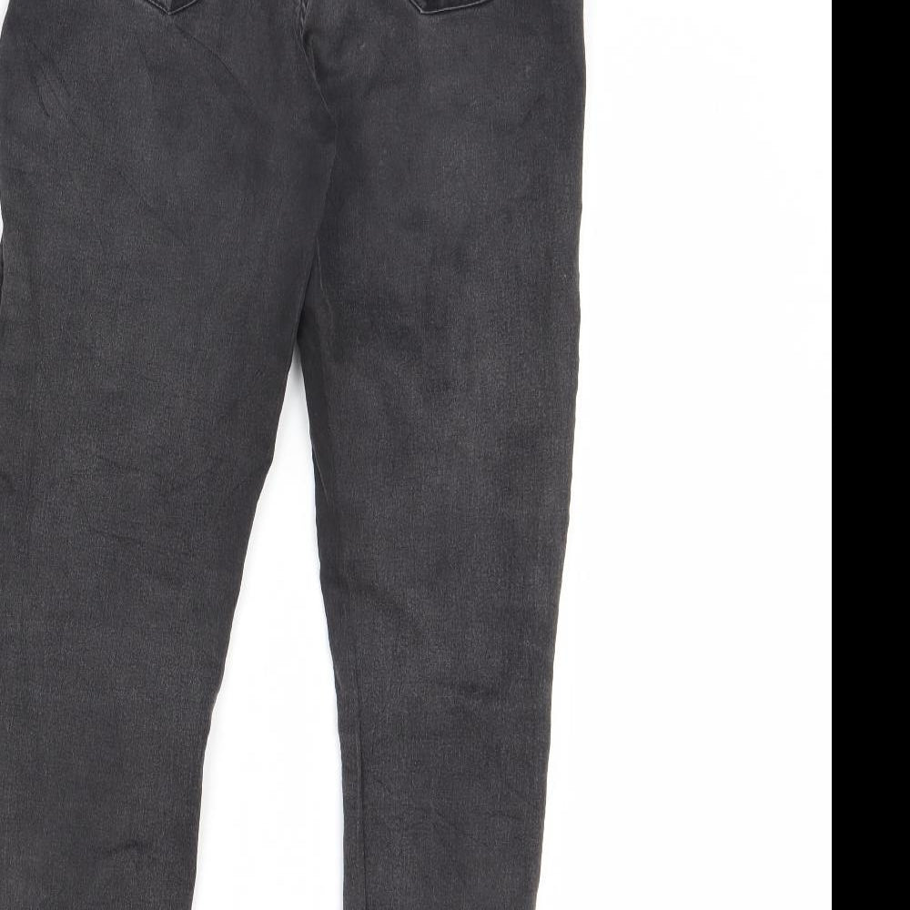 New Look Womens Grey  Denim Jegging Jeans Size 14 L28 in