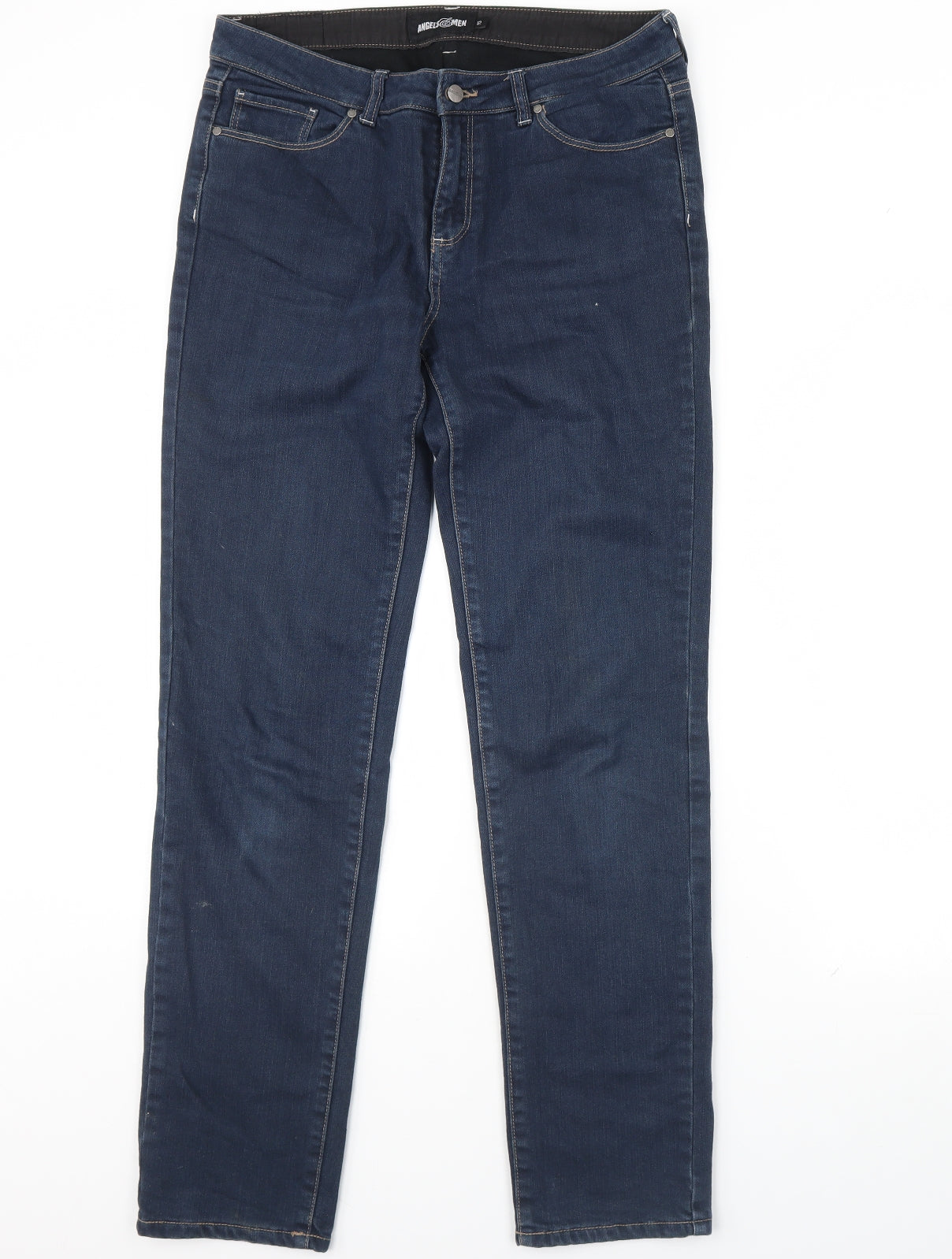 angels men Womens Blue  Denim Straight Jeans Size 12 L32 in