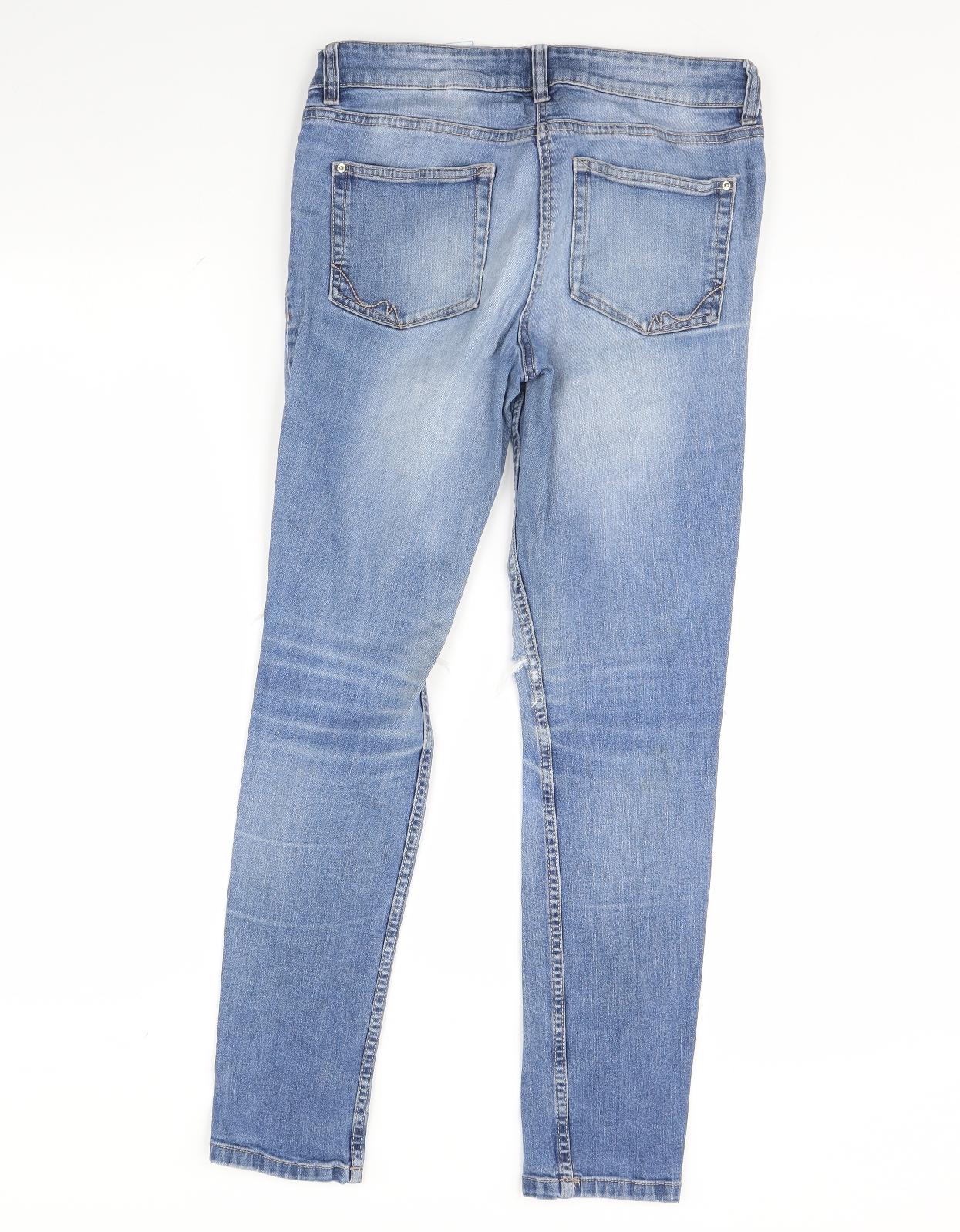 NEXT Womens Blue  Denim Skinny Jeans Size 10 L30 in