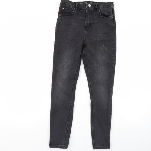 Denim & Co. Womens Black  Denim Skinny Jeans Size 12 L28 in