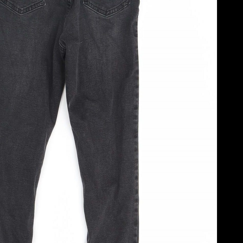 Denim & Co. Womens Black  Denim Skinny Jeans Size 12 L28 in