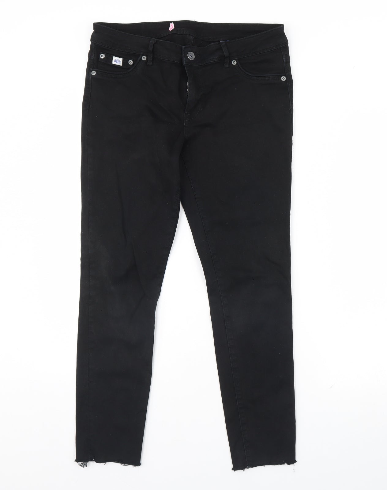 Superdry Womens Black  Denim Skinny Jeans Size 32 L27 in