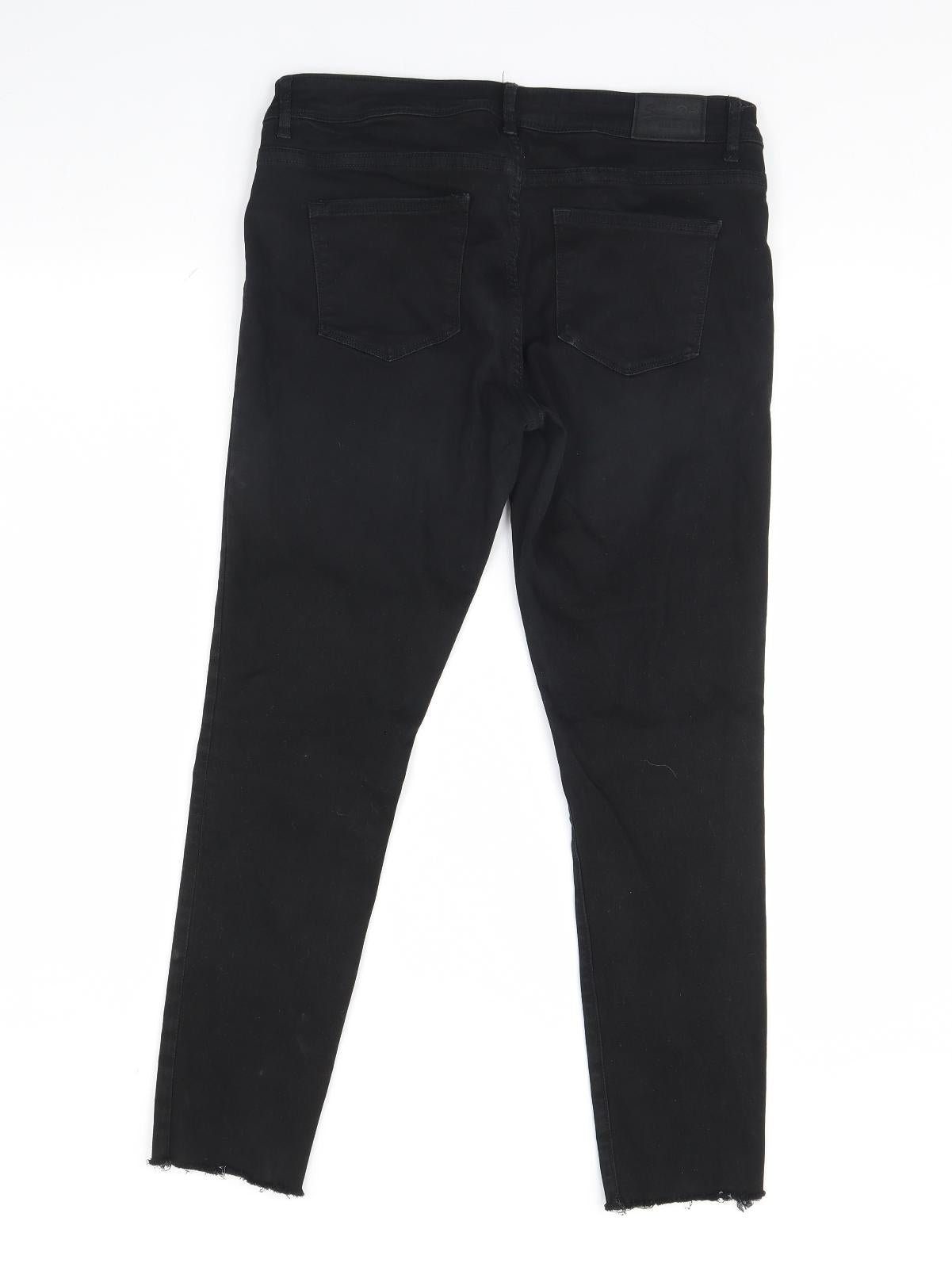 Superdry Womens Black  Denim Skinny Jeans Size 32 L27 in