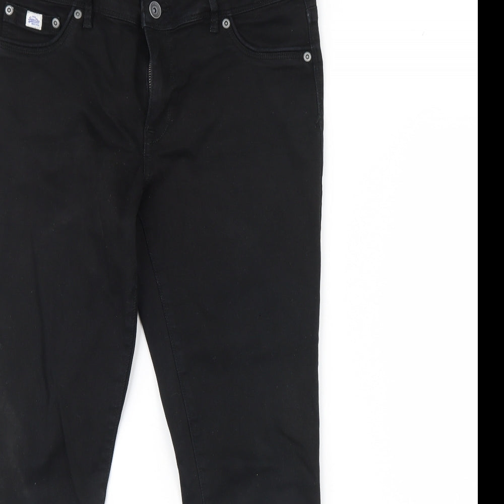 Superdry Womens Black  Denim Skinny Jeans Size 32 L27 in