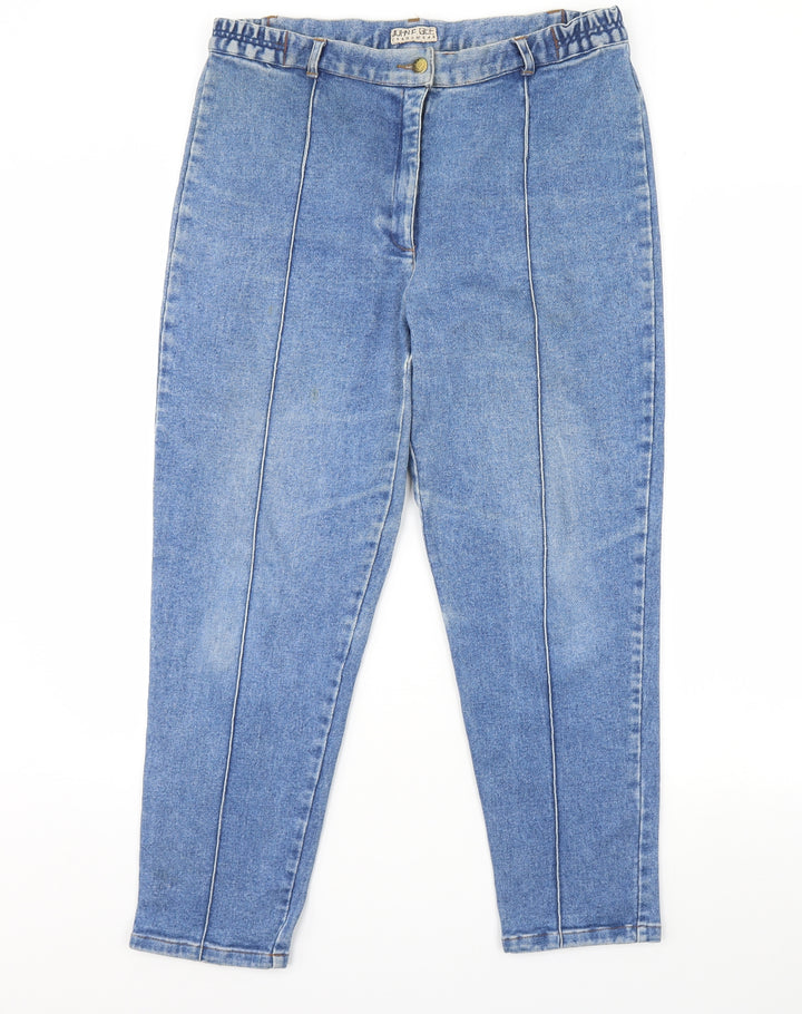 Preworn Womens Blue Denim Straight Jeans Size 36 in L30 in