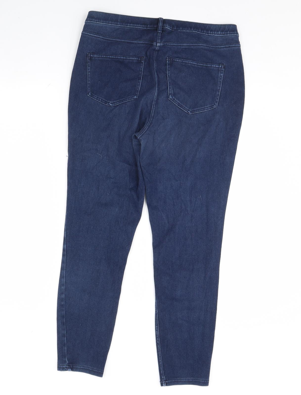 NEXT Womens Blue  Denim Skinny Jeans Size 14 L28 in
