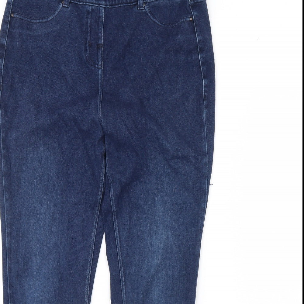 NEXT Womens Blue  Denim Skinny Jeans Size 14 L28 in