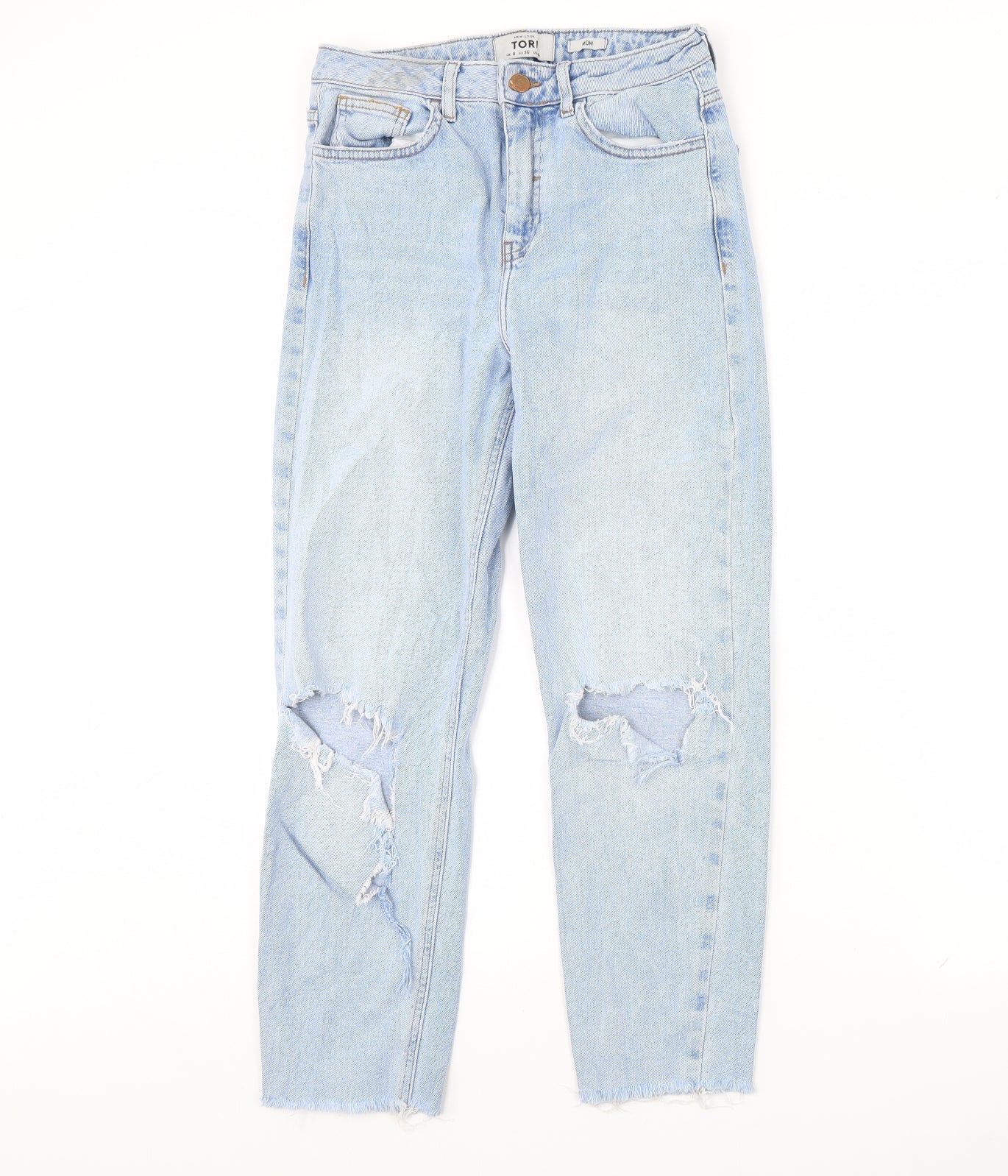 New Look Womens Blue  Denim Capri Jeans Size 8 L30 in
