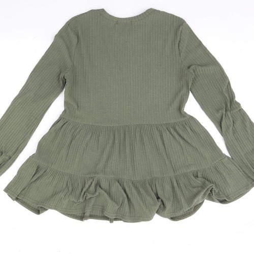 New Look Womens Green   Basic Blouse Size 8