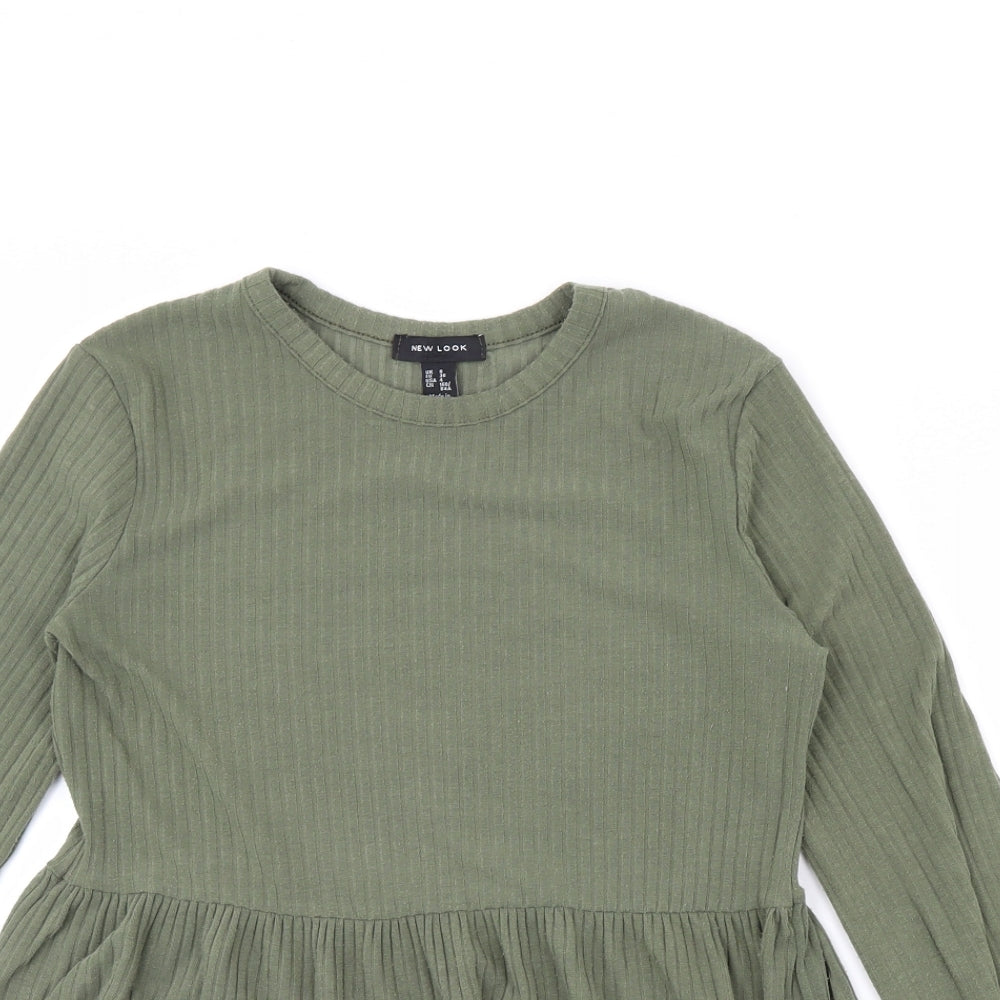 New Look Womens Green   Basic Blouse Size 8