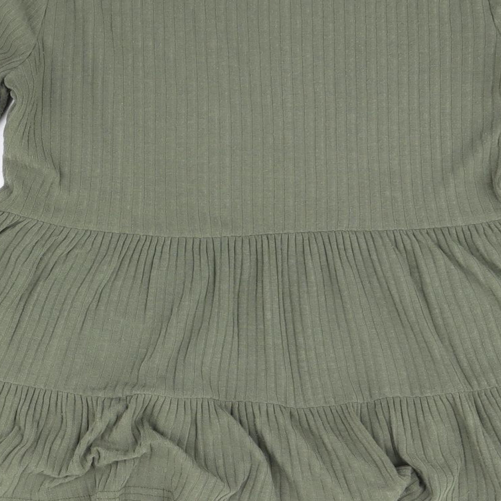 New Look Womens Green   Basic Blouse Size 8