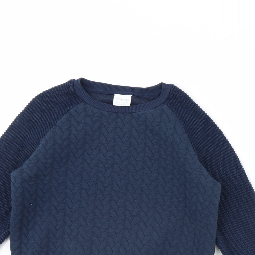 F&F Boys Blue   Pullover Jumper Size 8 Years