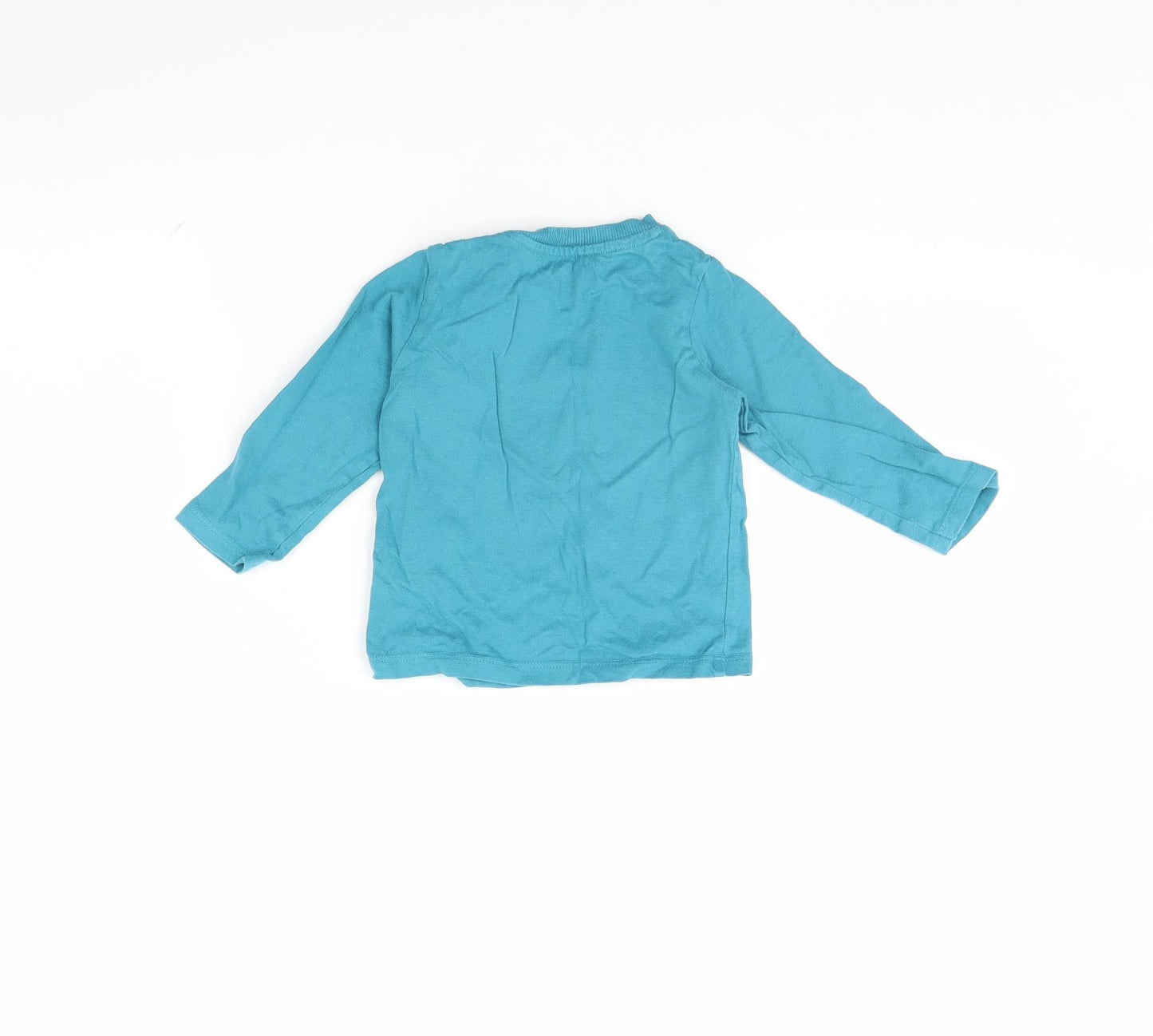 Nutmeg Baby Blue   Basic T-Shirt Size 9-12 Months  - Little Man