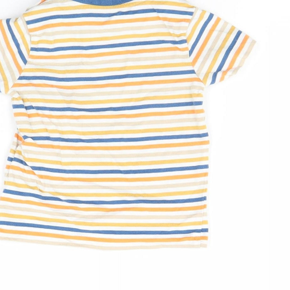Nutmeg Baby Multicoloured Striped  Basic T-Shirt Size 9-12 Months