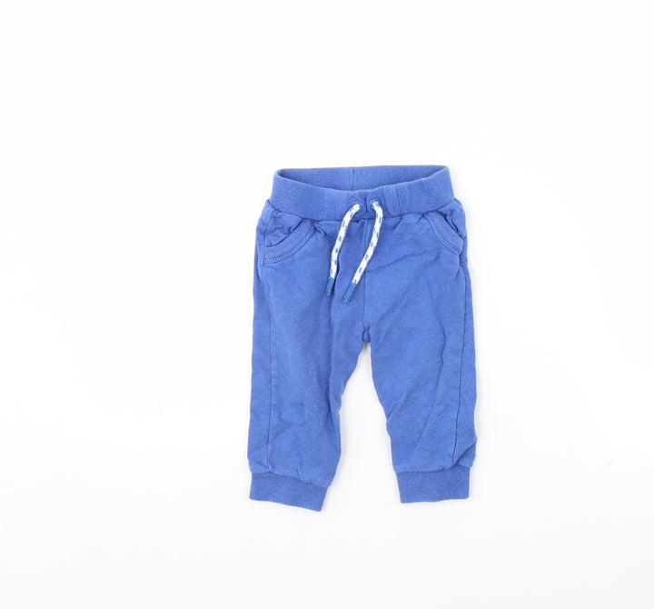Mini Club Boys Blue Jogger Trousers Size 9 Months