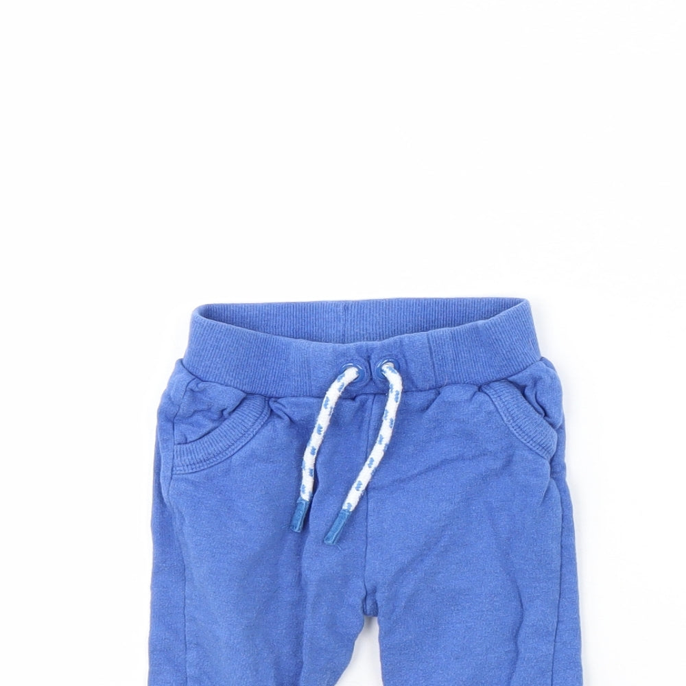 Mini Club Boys Blue   Jogger Trousers Size 9 Months