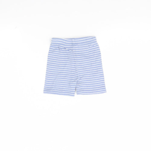 George Baby Blue Striped  Cropped Trousers Size 9 Months