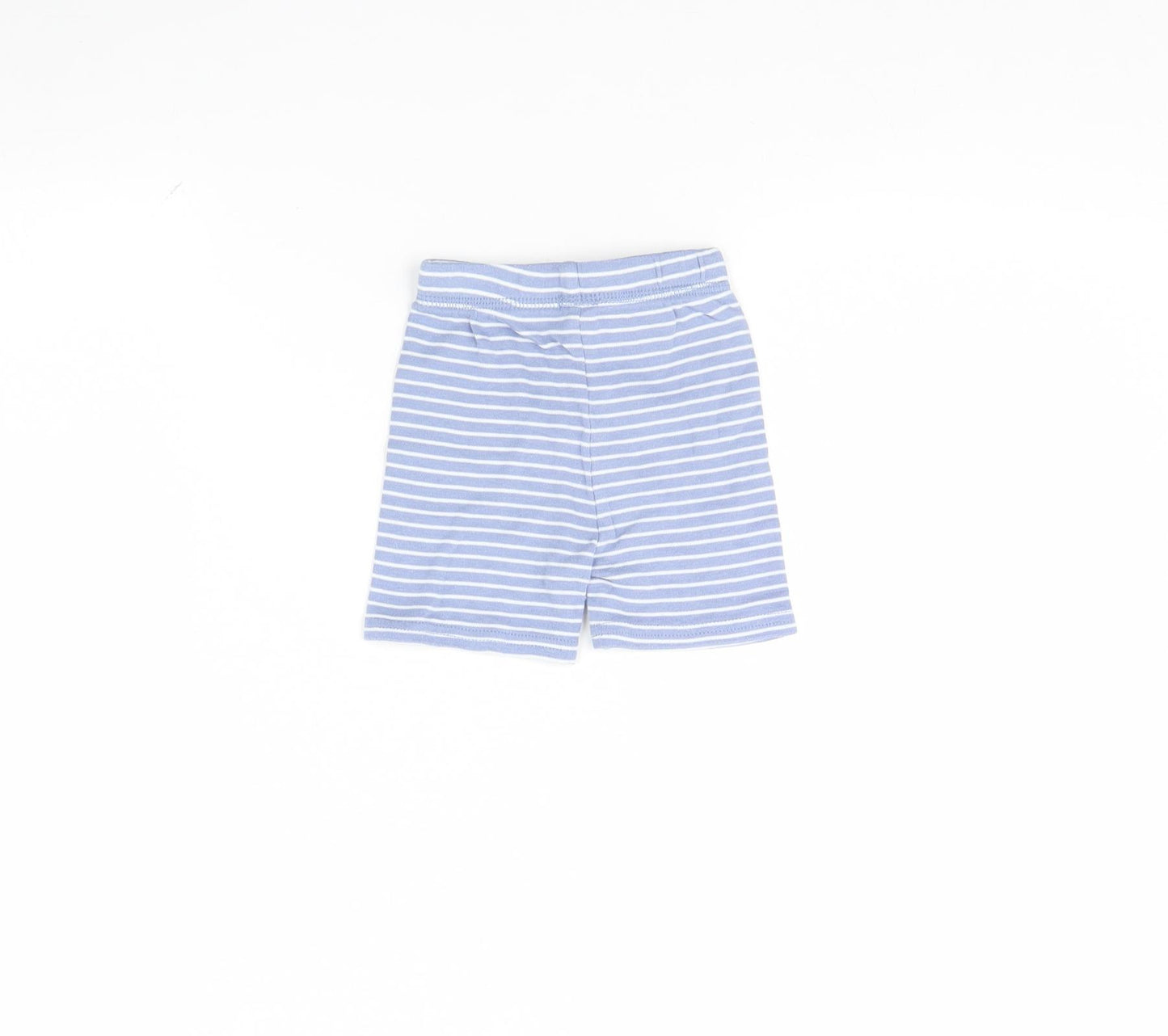 George Baby Blue Striped  Cropped Trousers Size 9 Months
