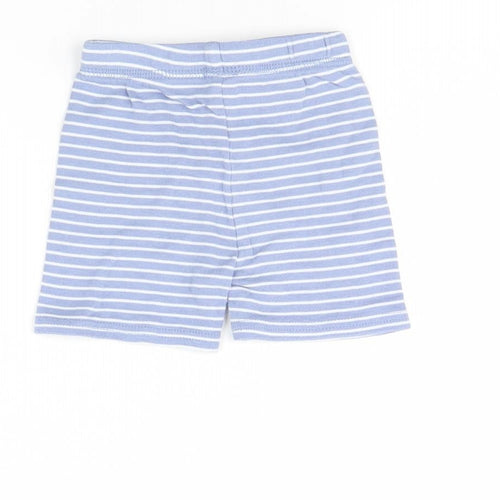 George Baby Blue Striped  Cropped Trousers Size 9 Months