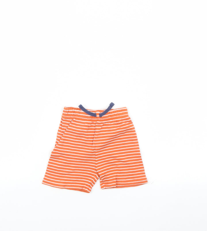 George Baby Orange Striped  Cropped Trousers Size 9 Months
