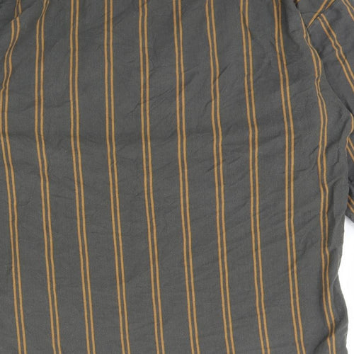 New Look Mens Green Striped  Pullover Jumper Size L