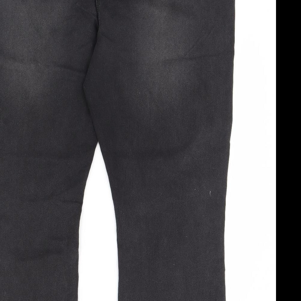 Simply Be Womens Black  Denim Skinny Jeans Size 22 L32 in