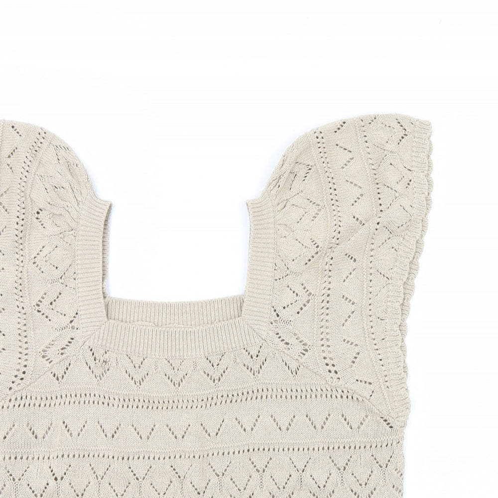TU Womens Beige   Pullover Jumper Size 14