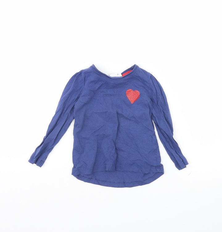 Mini Club Girls Blue   Basic T-Shirt Size 9-12 Months