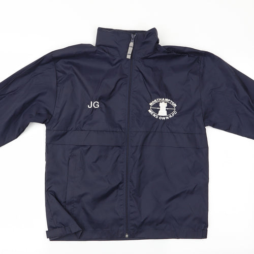 B&C Collection Boys Blue   Rain Coat Coat Size 9-10 Years  - Northampton Mens own RFC