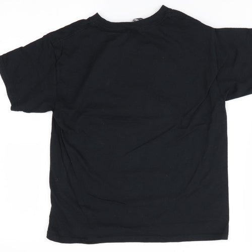 Gildan Boys Black   Basic T-Shirt Size S  - Cobra Mai