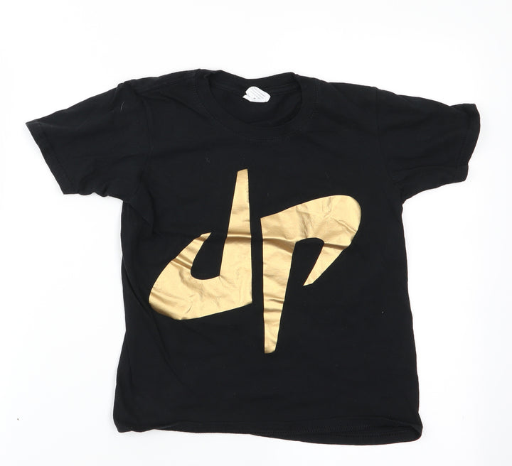 Gildan Boys Black Basic T-Shirt Size M - JP