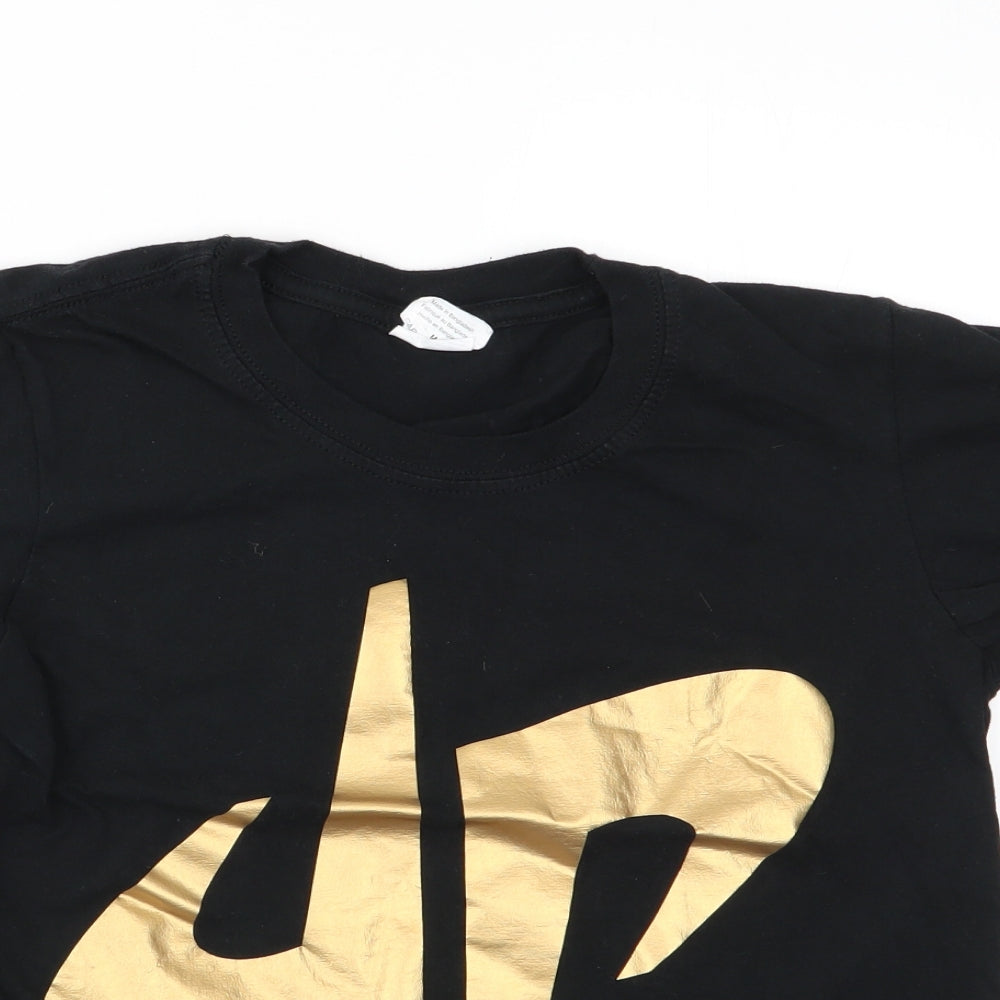 Gildan Boys Black   Basic T-Shirt Size M  - JP