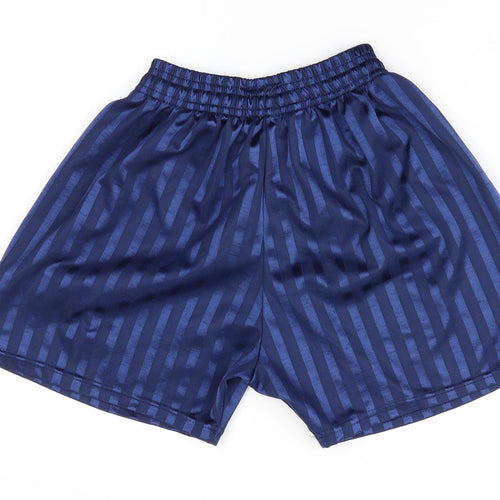 Innovation Boys Blue Striped  Sweat Shorts