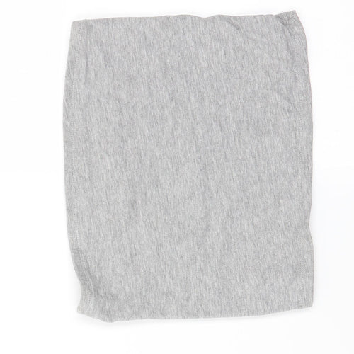 New Look Womens Grey   Cropped T-Shirt Size S