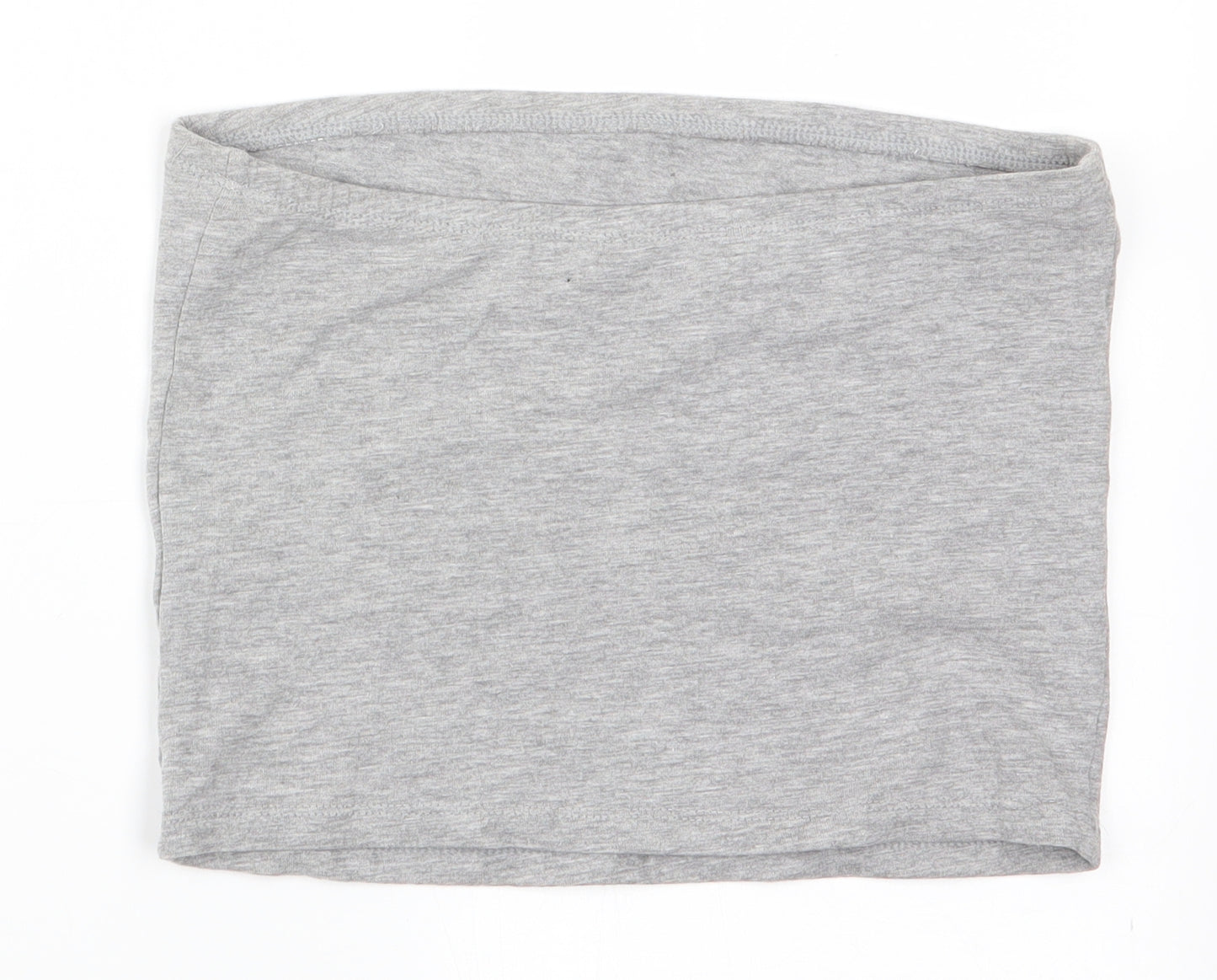 New Look Womens Grey   Cropped T-Shirt Size S