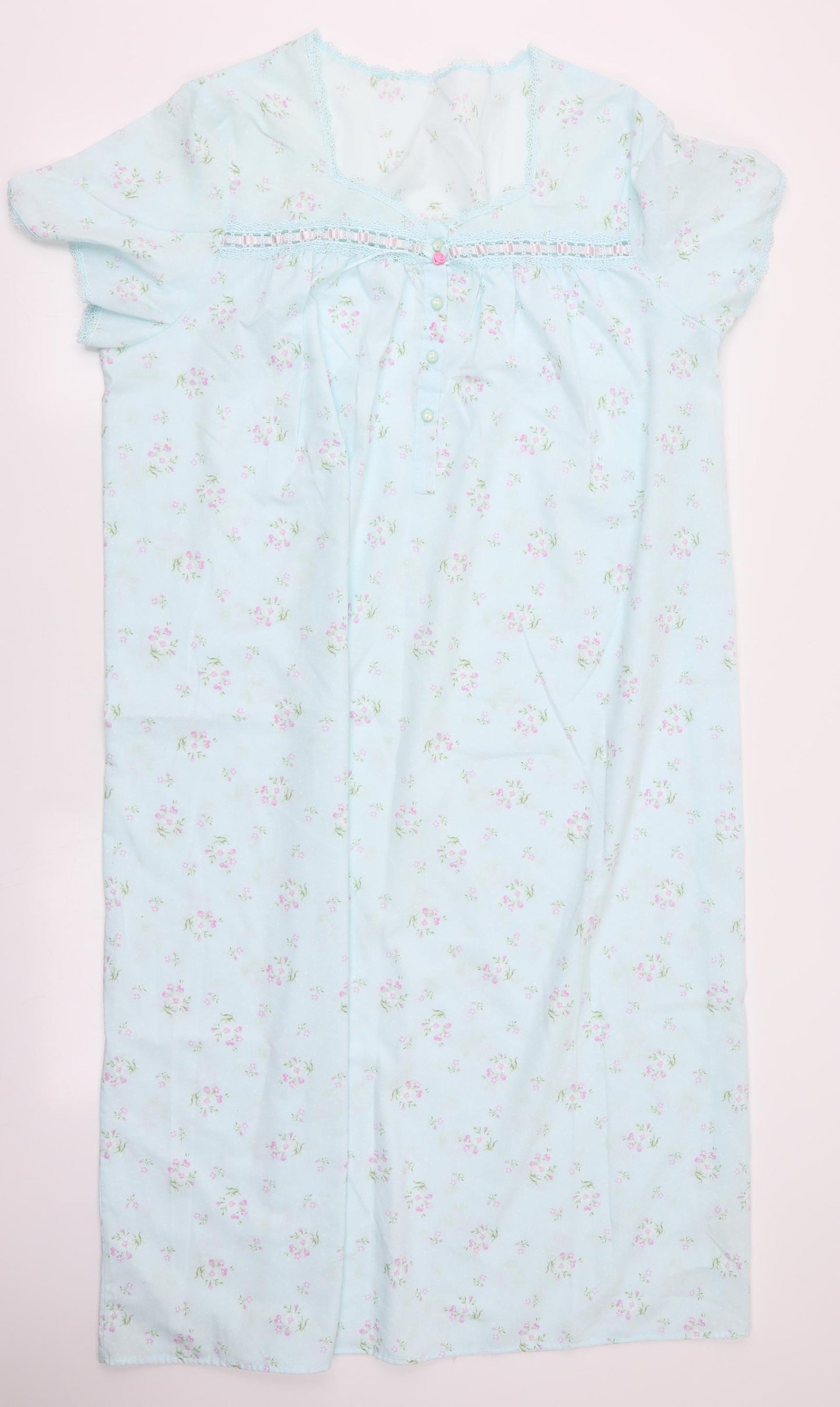 Marks and Spencer Womens Blue Floral   Dress Size 16