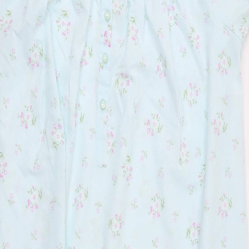 Marks and Spencer Womens Blue Floral   Dress Size 16