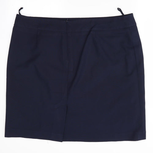 Simon Jersey Womens Blue   Straight & Pencil Skirt Size 24