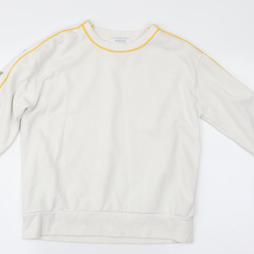 Primark Womens White   Pullover Sweatshirt Size S