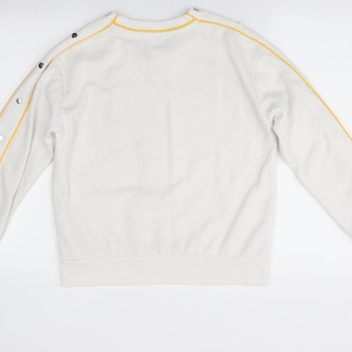 Primark Womens White   Pullover Sweatshirt Size S