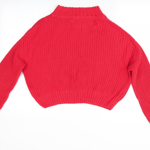 Divided Womens Orange   Pullover Jumper Size 10
