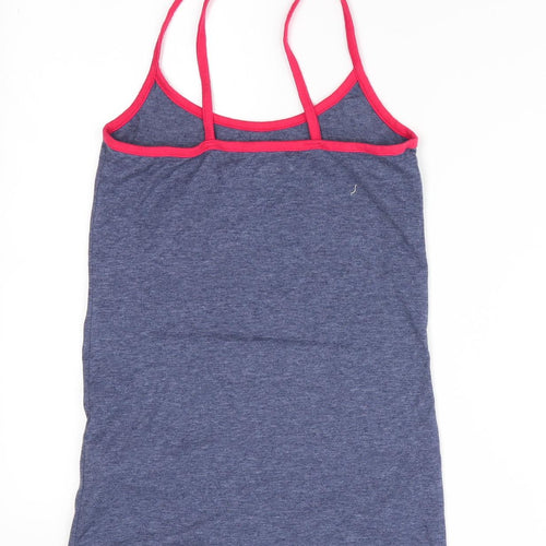 Love To Lounge Womens Blue Solid  Cami Pyjama Top Size 4  - Vacation Vibes