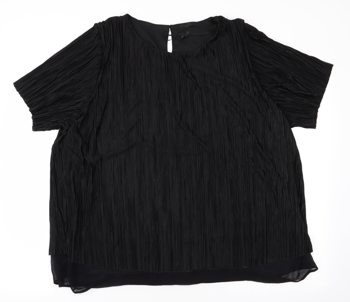 Preworn Womens Black   Tunic Blouse Size 24