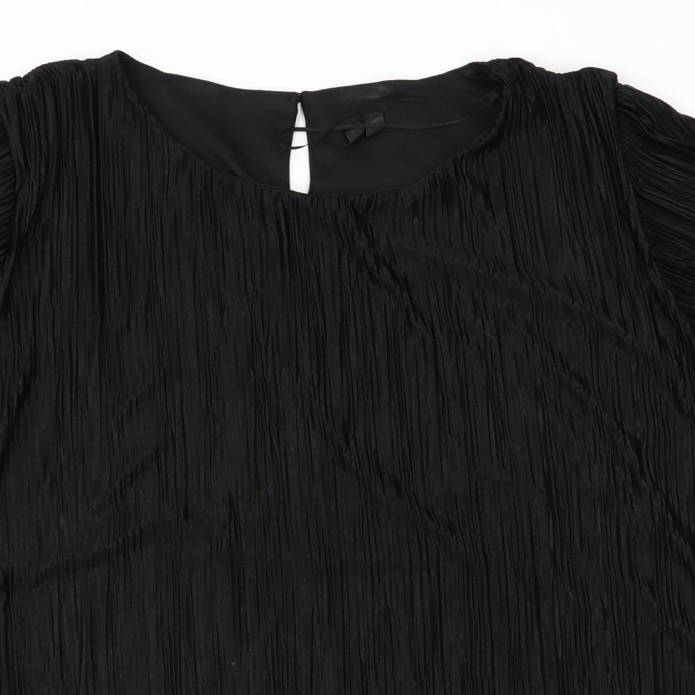 Preworn Womens Black   Tunic Blouse Size 24