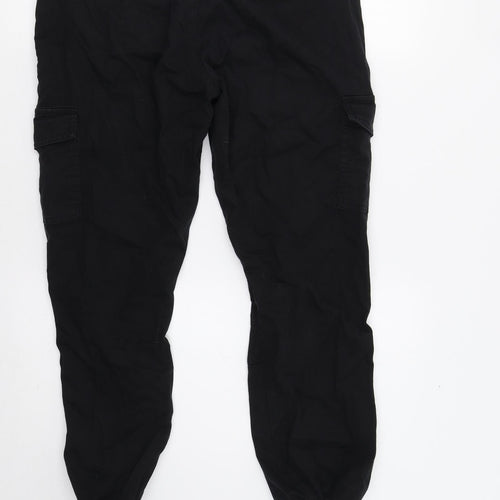 Very Womens Black   Cargo Trousers Size 10 L27 in