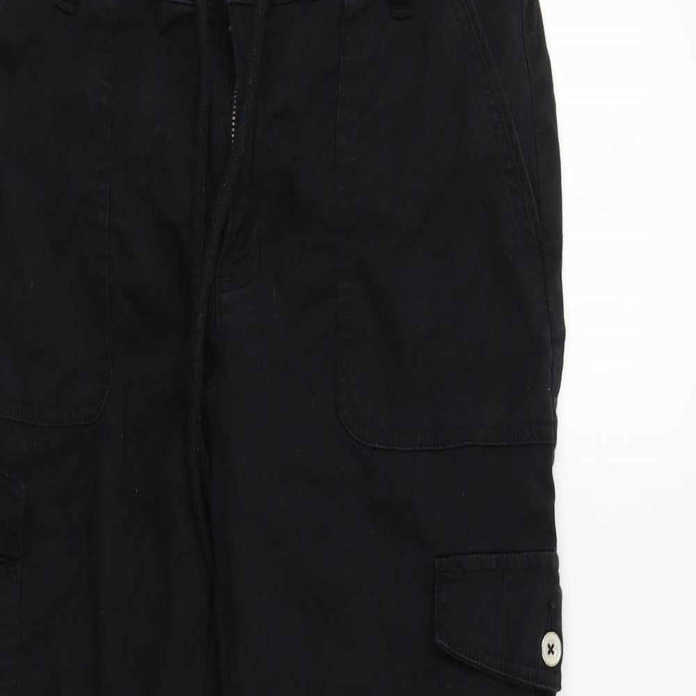 Very Womens Black   Cargo Trousers Size 10 L27 in